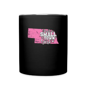 Nebraska Just a Small Town Girl USA Amérique - Mug uni - noir - Devant