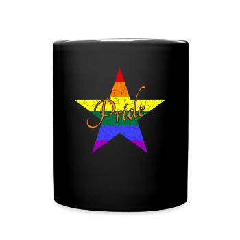 LGBTQ Pride - Tasse einfarbig - Schwarz - Vorne