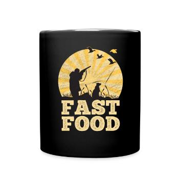 Waterfowl Duck Hunting Hunter Fast Food - Full Colour Mug - black - Front