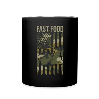 Waterfowl Duck Hunting Hunter Fast Food - Full Colour Mug - black - Front