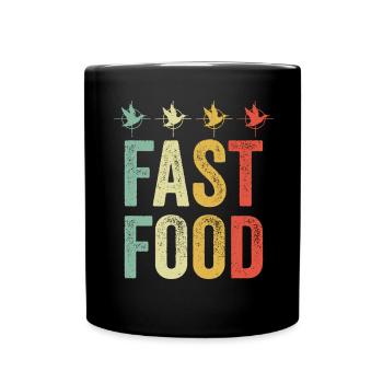Waterfowl Duck Hunting Hunter Fast Food - Full Colour Mug - black - Front