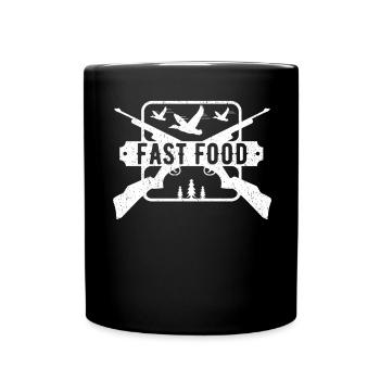Waterfowl Duck Hunting Hunter Fast Food - Full Colour Mug - black - Front