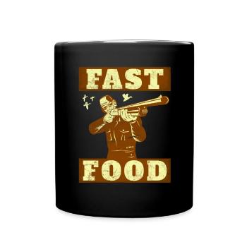 Waterfowl Duck Hunting Hunter Fast Food - Full Colour Mug - black - Front