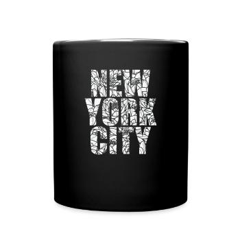 New York City USA Amerika Bundesstaat - Tasse einfarbig - Schwarz - Vorne