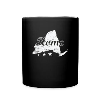 New York Home USA America State - Full Colour Mug - black - Front