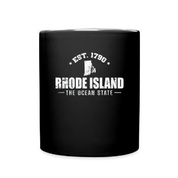 Rhode Island Est. 1790 The Ocean State États-Unis - Mug uni - noir - Devant