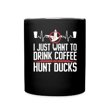 Duck Hunting Season Hunter Bird Hunting - Full Colour Mug - black - Front