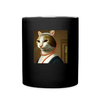 Cat Art History - Full Colour Mug - black - Front