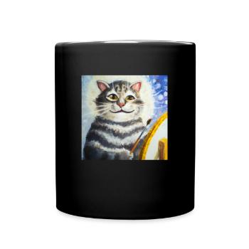 Cat Art History - Full Colour Mug - black - Front
