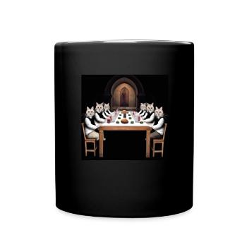 Cat Art History - Full Colour Mug - black - Front