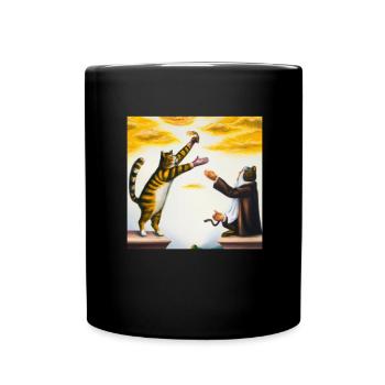 Cat Art History - Full Colour Mug - black - Front