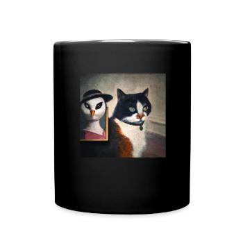 Cat Art History - Full Colour Mug - black - Front