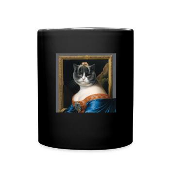 Cat Art History - Full Colour Mug - black - Front