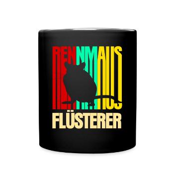 Rennmaus Flüsterer - Tasse einfarbig - Schwarz - Vorne