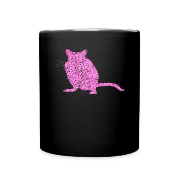 Gerbil from flowers Gerbils - Full Colour Mug - black - Front