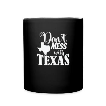 Ne plaisantez pas avec Texas USA Amérique - Mug uni - noir - Devant