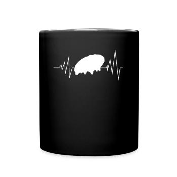 Tardigrade Bärtierchen EKG Wasserbär - Tasse einfarbig - Schwarz - Vorne