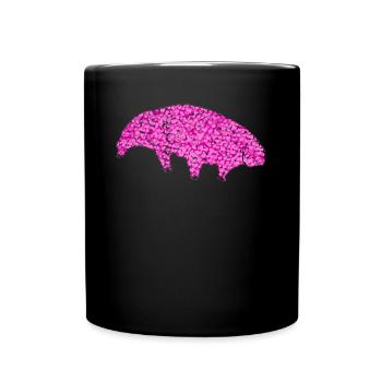 Tardigrade Water Bear Hearts Tardigrades - Full Colour Mug - black - Front