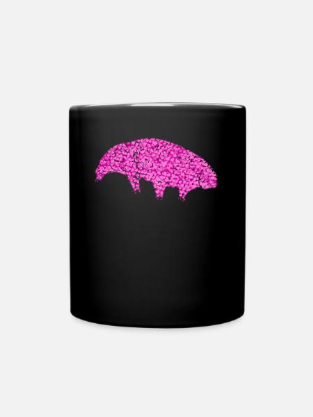 Tardigrade Wasserbär Herzen Bärtierchen - Tasse einfarbig - Schwarz