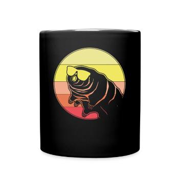 Tardigrade Water Bear Retro Tardigrades - Full Colour Mug - black - Front