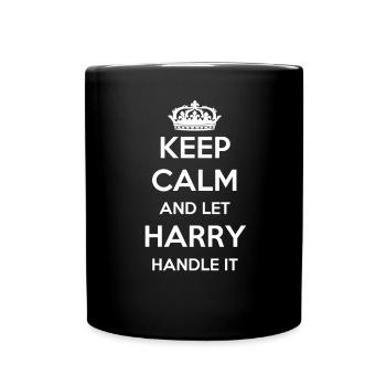 Keep Calm Handle It - Prénom Nom Funny Harry - Mug uni - noir - Devant