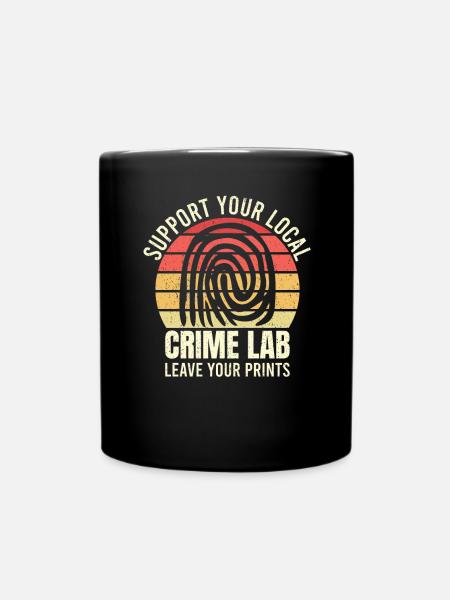 Tecnico forense Investigatore della scena del crimine Sentenza forense - Tazza monocolore - nero
