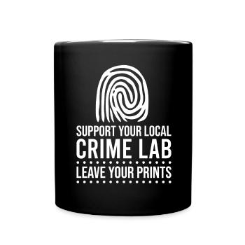 Forensic Technician Crime Scene Investigator Forensic Sentence - Full Colour Mug - black - Front
