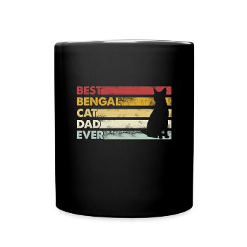Meilleur père de tous les temps - Chat du Bengale - Mug uni - noir - Devant