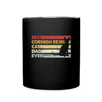 Meilleur père de tous les temps - Cornish Rex Cat - Mug uni - noir - Devant