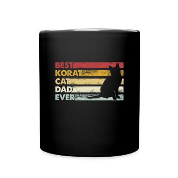 Meilleur père de tous les temps - Korat Cat - Mug uni - noir - Devant