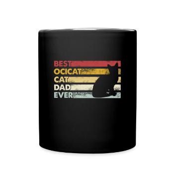 Meilleur père de tous les temps - Ocicat Cat - Mug uni - noir - Devant