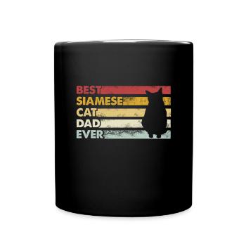 Best Father Ever - Siamese Cat - Full Colour Mug - black - Front