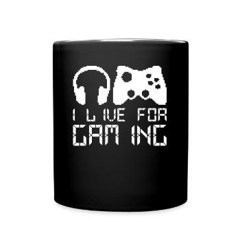 Gaming Gambler Gaming Console Gamer - Full Colour Mug - black - Front