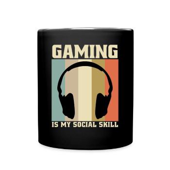 Gamer Gaming Headset Zocker - Full Colour Mug - black - Front