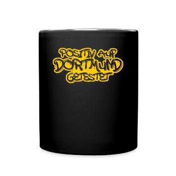 Dortmunder Positiv auf Dortmund getestet - Tasse einfarbig - Schwarz - Vorne