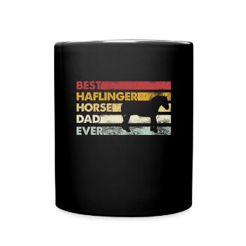 Meilleur père de tous les temps - Haflinger Horse - Mug uni - noir - Devant