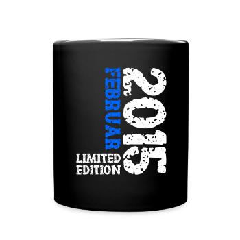 2015 Février Édition Limitée Cadeau D’anniversaire - Mug uni - noir - Devant