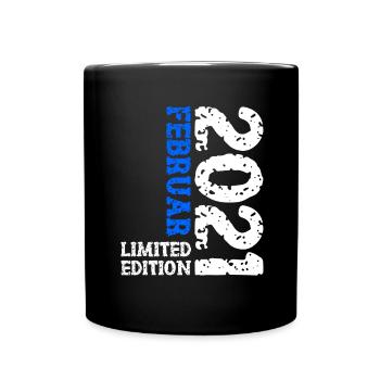Cadeau d’anniversaire en édition limitée de février 2021 - Mug uni - noir - Devant