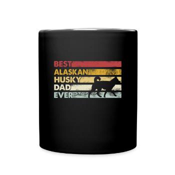 Meilleur père de tous les temps - Alaskan Husky - Mug uni - noir - Devant