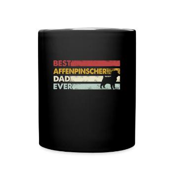 Best Father Ever - Affenpinscher - Full Colour Mug - black - Front