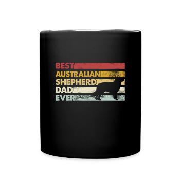 Meilleur père de tous les temps - Berger australien - Mug uni - noir - Devant