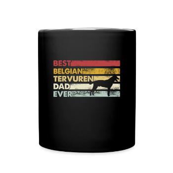 Meilleur père de tous les temps - Belgian Tervuren - Mug uni - noir - Devant
