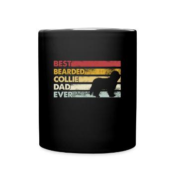 Meilleur père de tous les temps - Bearded Collie - Mug uni - noir - Devant