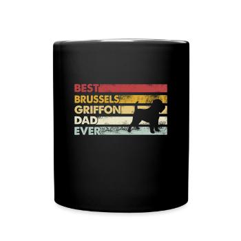 Meilleur père de tous les temps - Brussels Griffon - Mug uni - noir - Devant