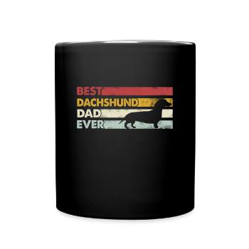 Meilleur père de tous les temps - Teckel - Mug uni - noir - Devant