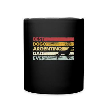 Best Father Ever - Dogo Argentinos - Full Colour Mug - black - Front
