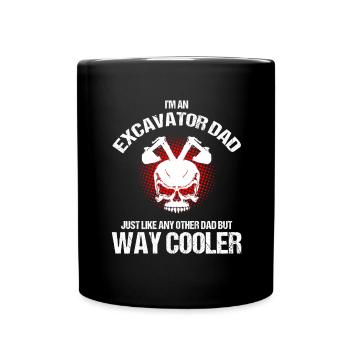 operator and heavy machinery operator - Full Colour Mug - black - Front