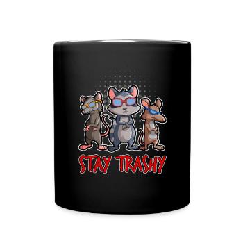 Opossum Design für Possum Fans und Opossum Fans - Tasse einfarbig - Schwarz - Vorne