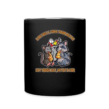 Opossum Spruch für Tierliebhaber und Possum - Tasse einfarbig - Schwarz - Vorne