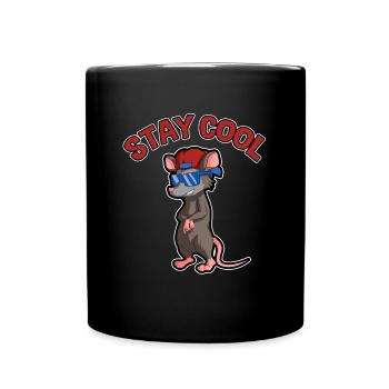 Opossum Design für Possum Fans und Opossum Fans - Tasse einfarbig - Schwarz - Vorne